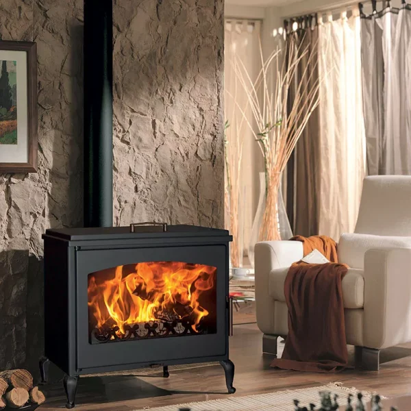 Provence - 9,8 Kw poêle à bois ave chauffe plat