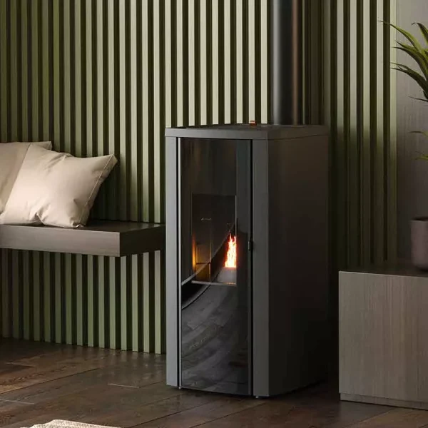 Cristallo Silenzio Up - 9,2 Kw Poêle à granulés étanche (sortie dessus concentrique)