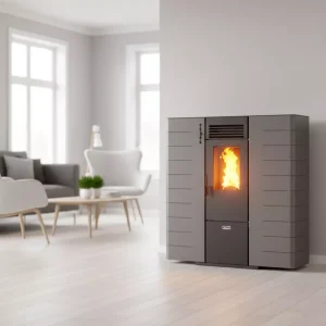 Poêle à granulés canalisable extra plat Fango - 8 Kw